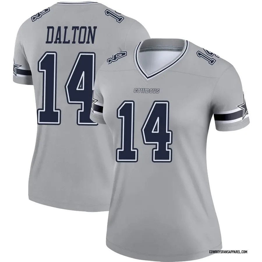 Women's Nike CeeDee Lamb Gray Dallas Cowboys Inverted Legend Jersey