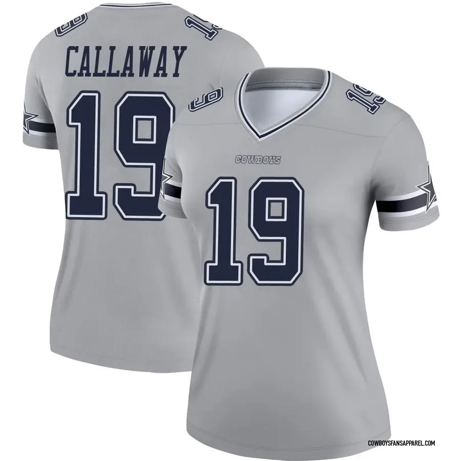 Nike Antonio Callaway Dallas Cowboys Women's Legend Gray Inverted Jersey