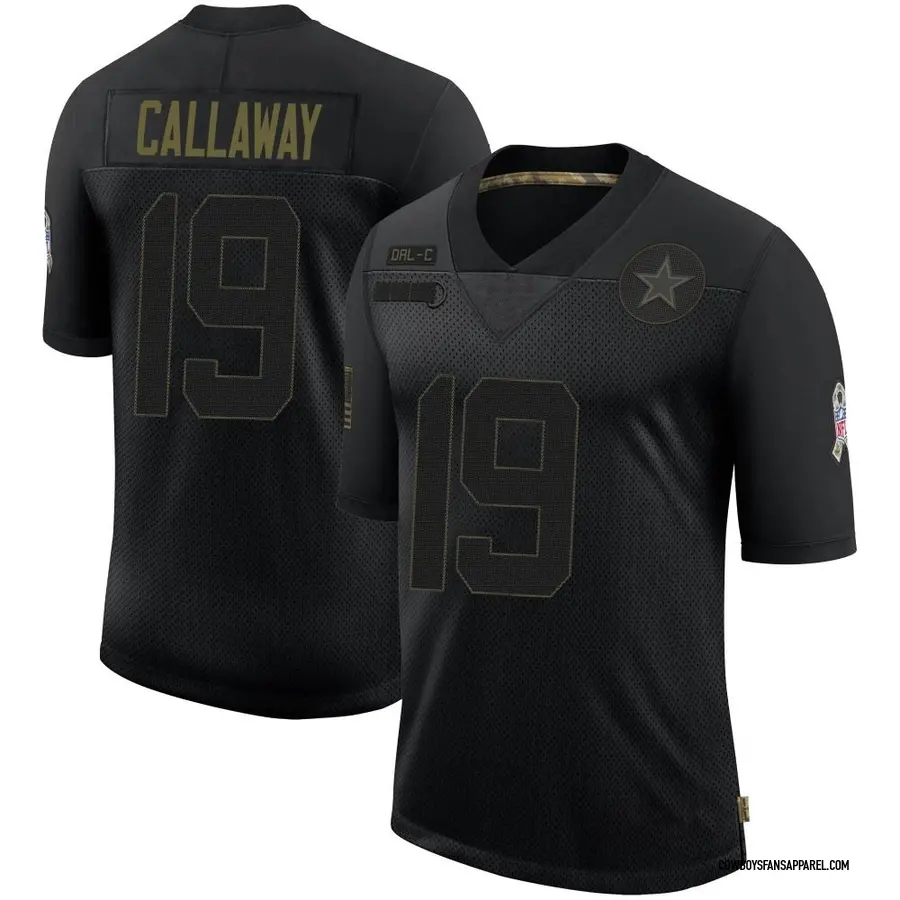 Nike Antonio Callaway Dallas Cowboys Youth Limited Black 2020 Salute To  Service Jersey