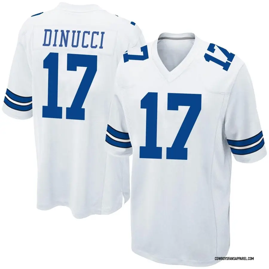 Nike Ben DiNucci Dallas Cowboys Game White Jersey - Youth