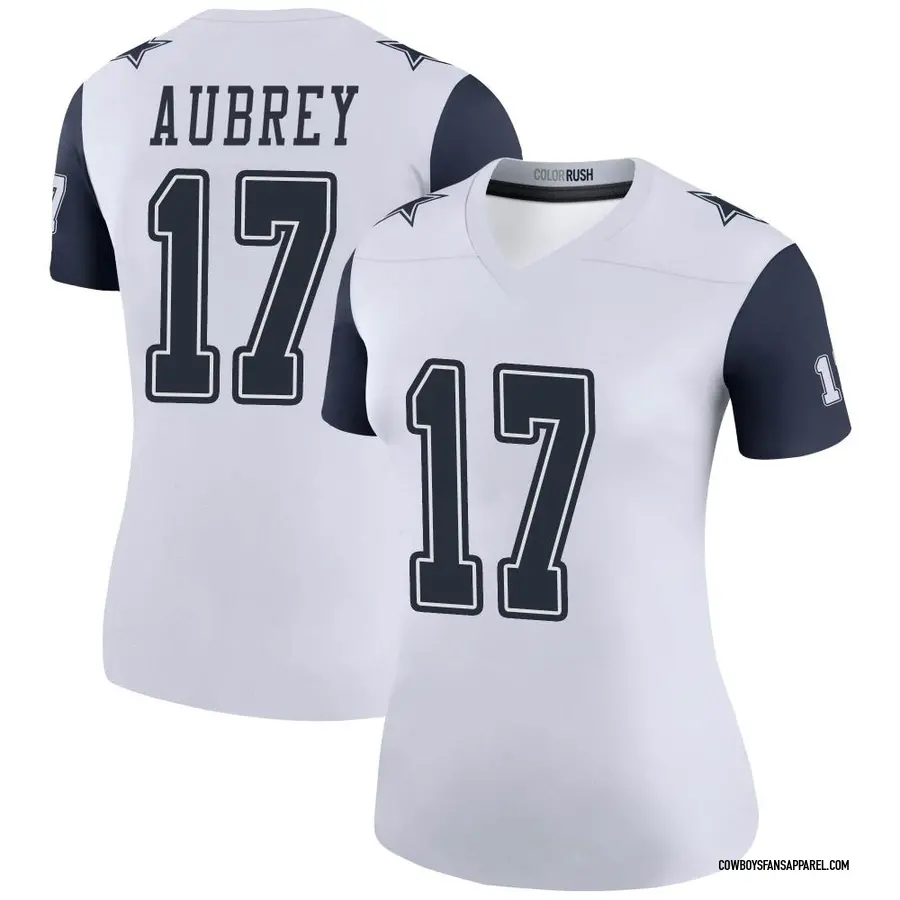 Brandon Aubrey Dallas Cowboys Youth Legend White Color Rush T-Shirt