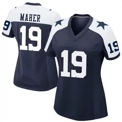 Gray Women's Brett Maher Dallas Cowboys Game Atmosphere Fashion Jersey