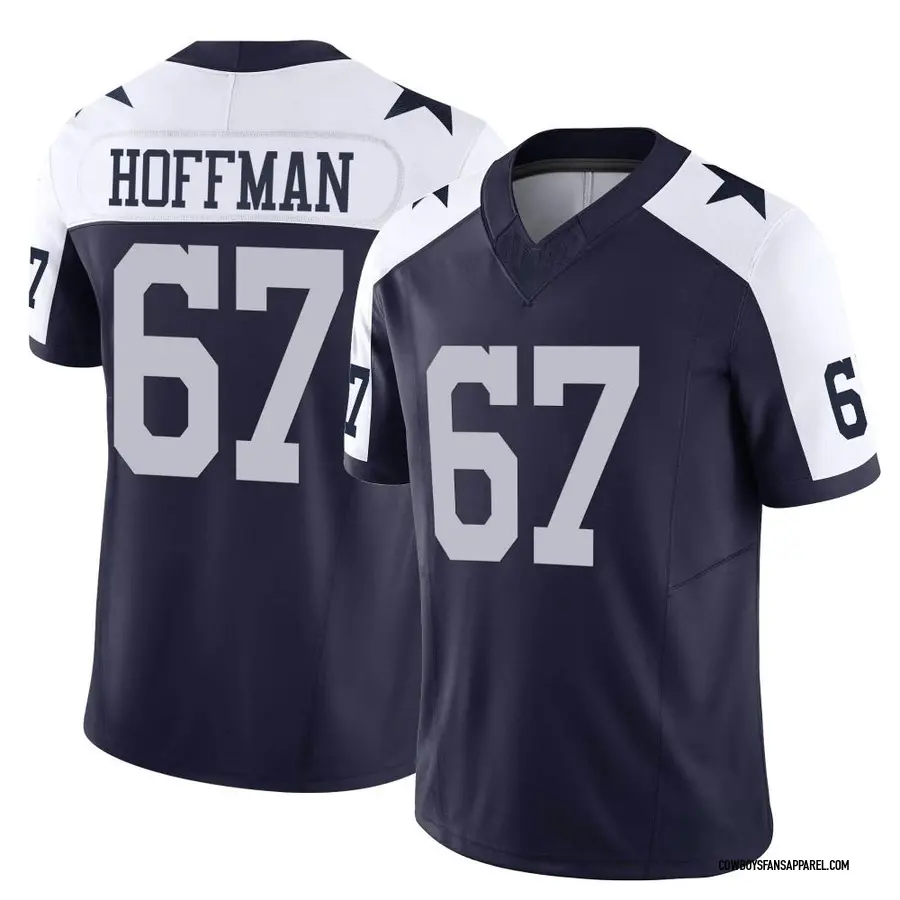 Nike Brock Hoffman Dallas Cowboys Men's Limited Navy Alternate Vapor  F.U.S.E. Jersey