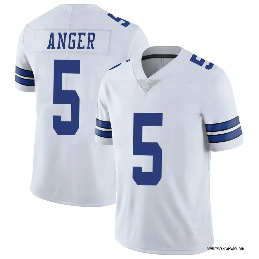 Nike Bryan Anger Dallas Cowboys Elite White Vapor Untouchable Jersey - Men's