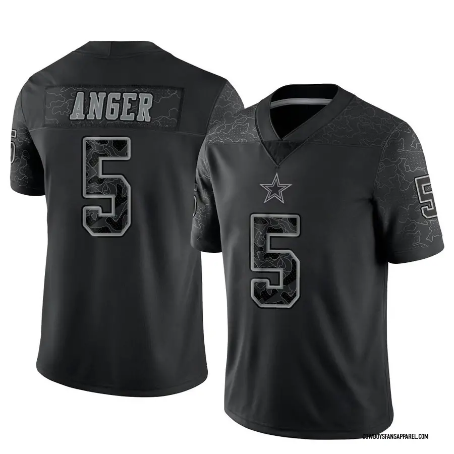 Nike Bryan Anger Dallas Cowboys Men's Limited Black Reflective Jersey