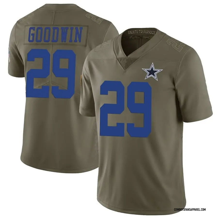 Nike C.J. Goodwin Dallas Cowboys Limited Green 2017 Salute to Service Jersey  - Youth