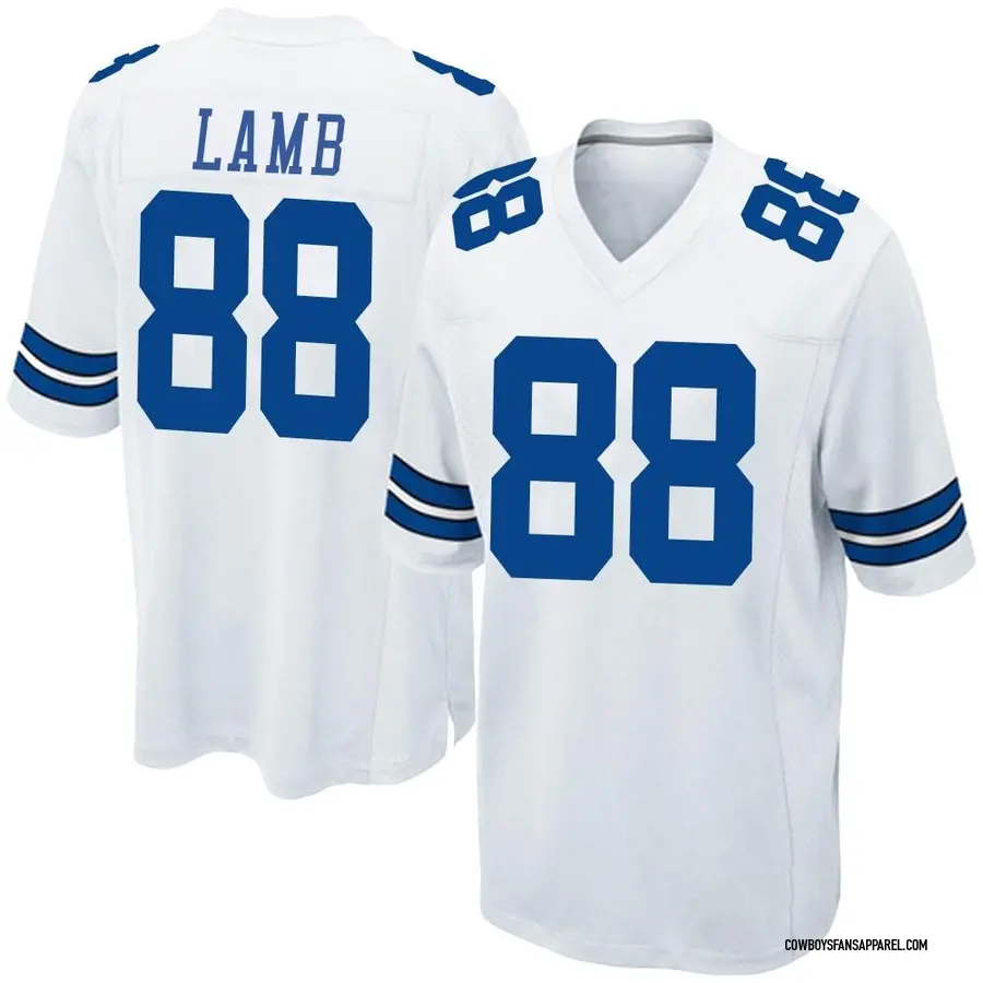 Men's Nike CeeDee Lamb White Dallas Cowboys Game Team Jersey