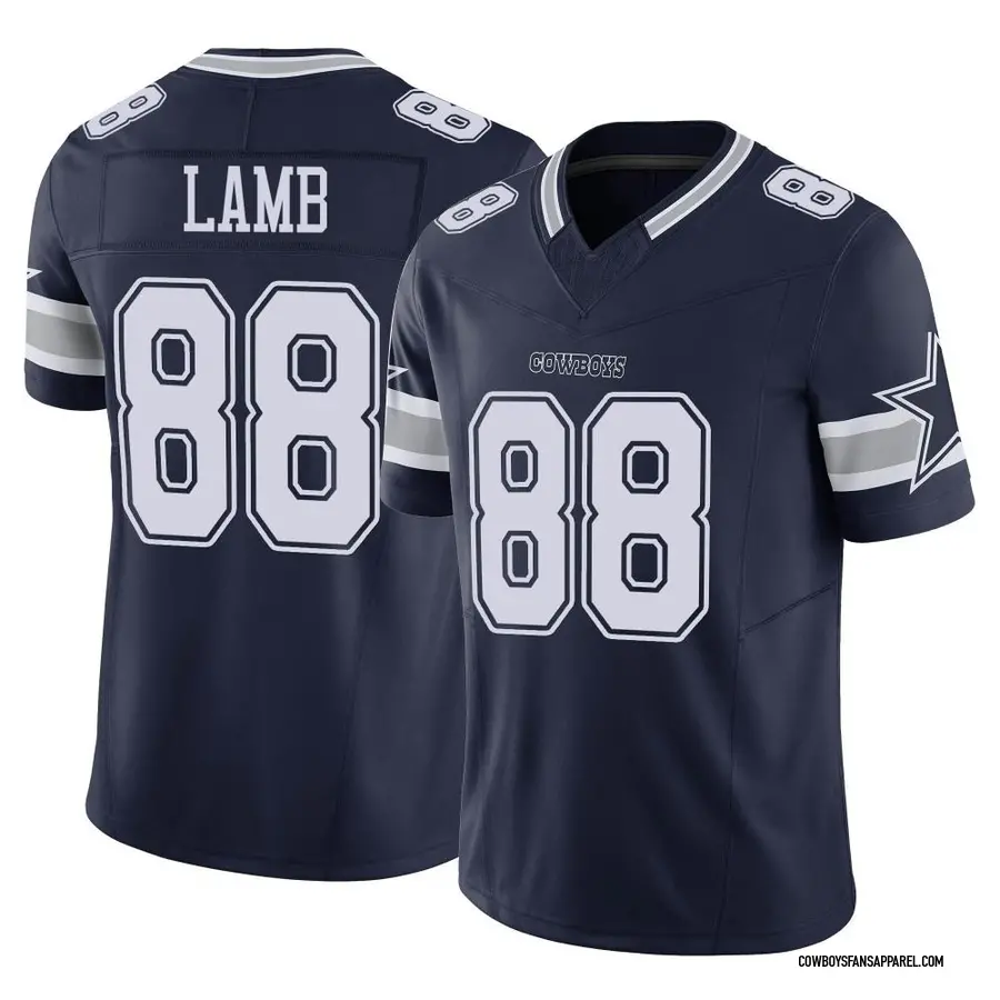 CeeDee Lamb Dallas Cowboys Road Game Jersey - Navy Blue