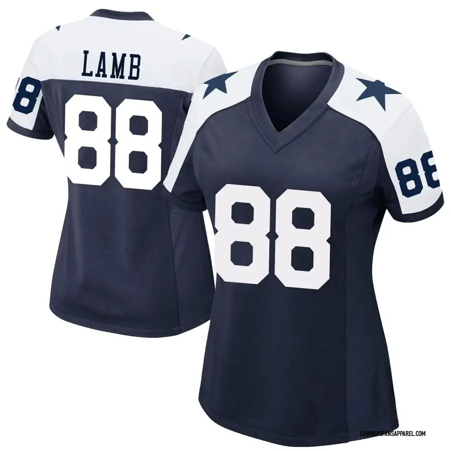 Men's Nike CeeDee Lamb Navy Dallas Cowboys Alternate Vapor Elite Jersey