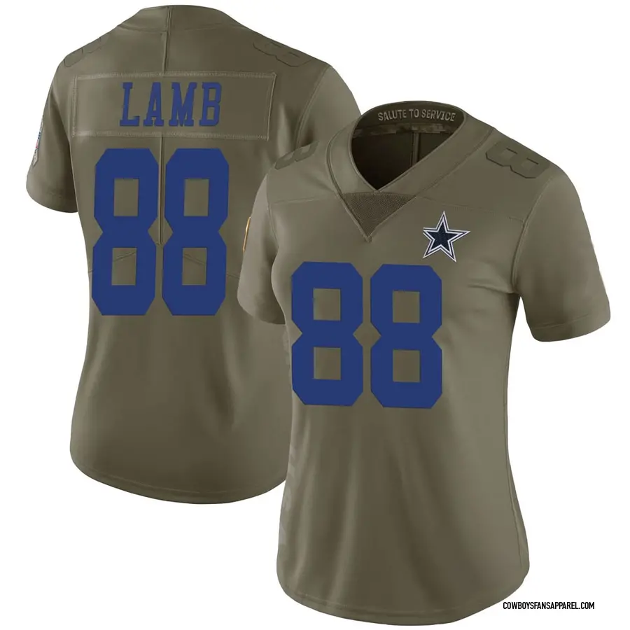 Nike CeeDee Lamb Dallas Cowboys Women's Limited Green 2017 Salute