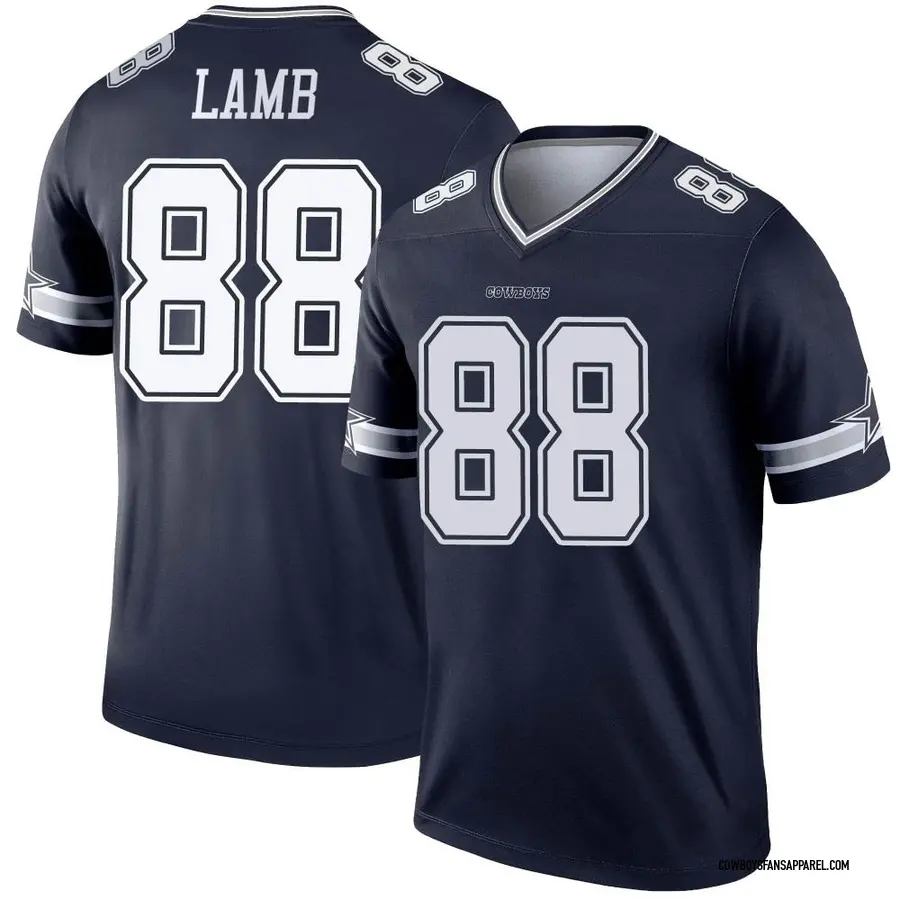 Men's Nike CeeDee Lamb Gray Dallas Cowboys Atmosphere Fashion Game Jersey, Size: Small, Grey