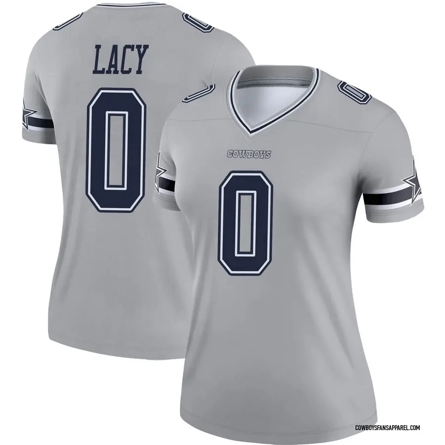 Women's Nike CeeDee Lamb Gray Dallas Cowboys Inverted Legend Jersey 