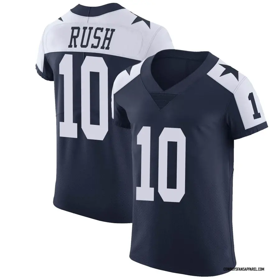 Men's Nike Cooper Rush Navy Dallas Cowboys Game Player Jersey