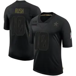 Men's Dallas Cowboys #7 Cooper Rush Navy Throwback 100th Season Limited  Jersey