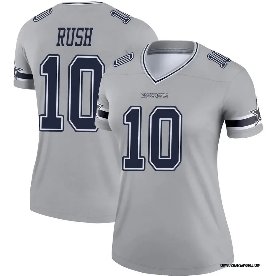 Cooper Rush Dallas Cowboys Men's Legend White Color Rush T-Shirt