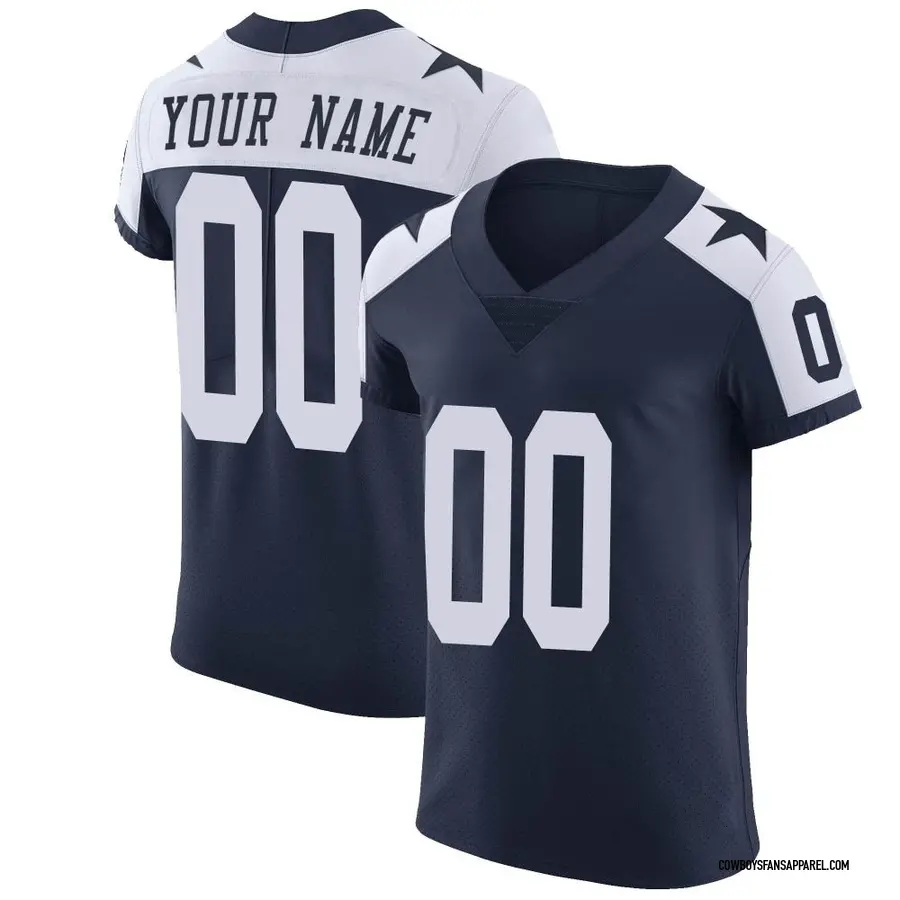 Men's Dallas Cowboys Nike Navy Custom Game Jersey in 2023