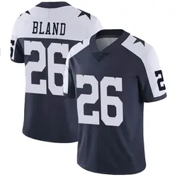 DaRon Bland Dallas Cowboys Women's Navy by Name & Number Tri-Blend T-Shirt 