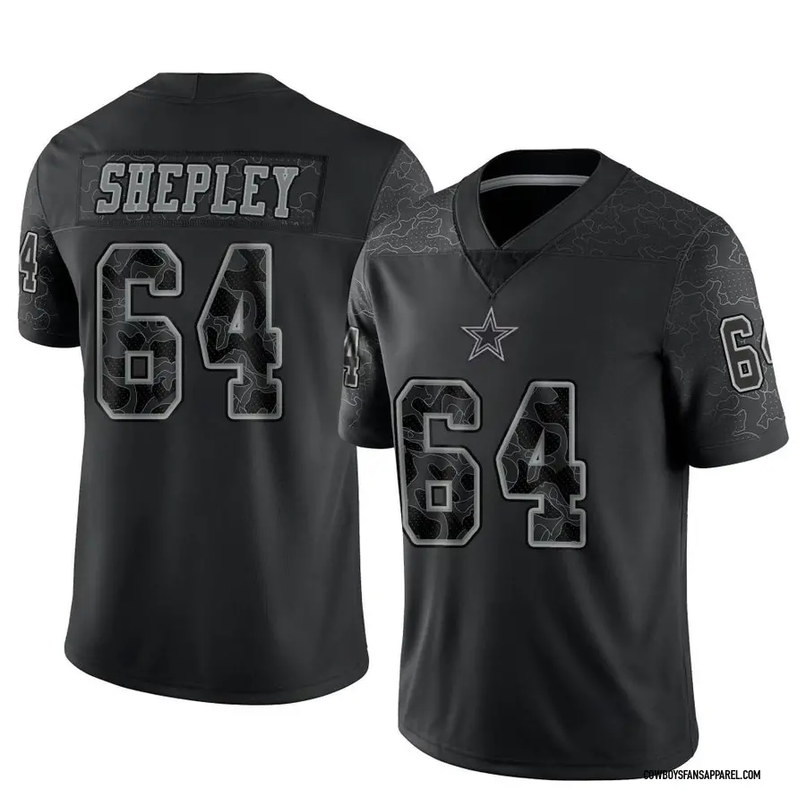 Nike Dakoda Shepley Dallas Cowboys Men's Limited Black Reflective Jersey