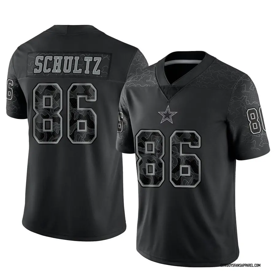 Nike Dalton Schultz Dallas Cowboys Limited Black Reflective Jersey - Men's