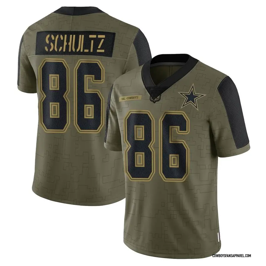 Nike Dalton Schultz Dallas Cowboys Limited Olive 2021 Salute To