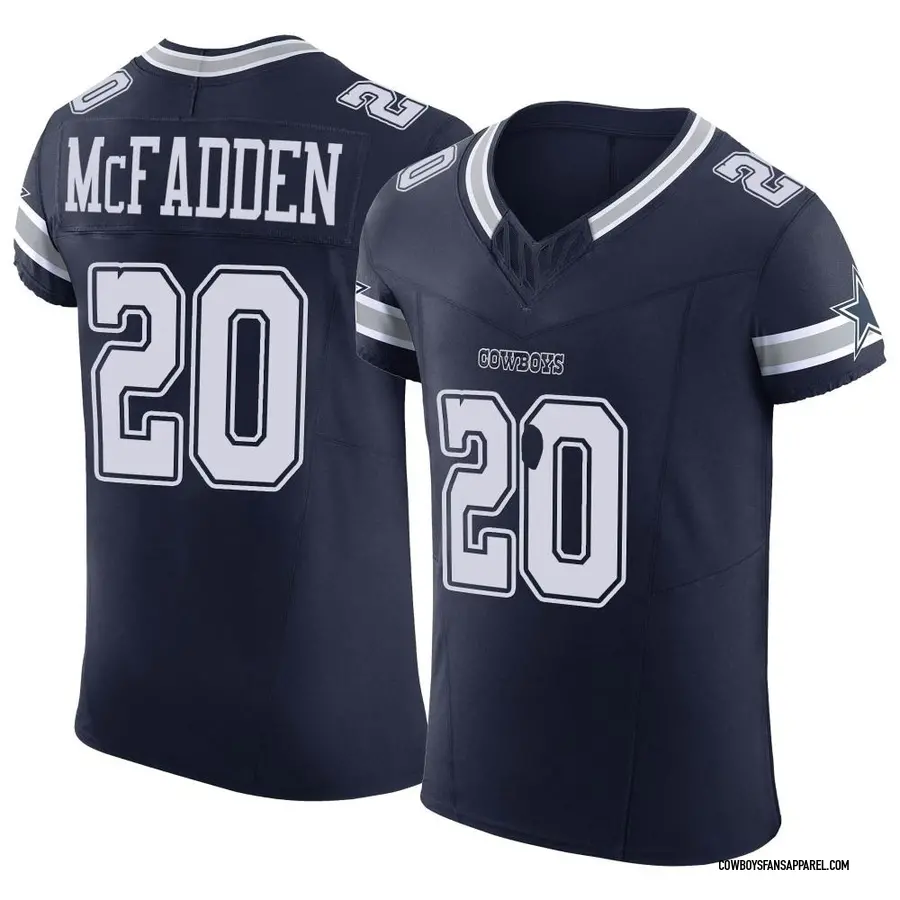 Darren McFadden # 20 Dallas Cowboys Navy Blue Stitched NFL Elite Jerse