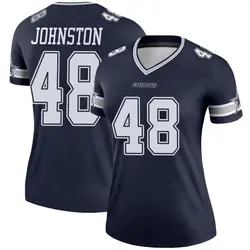 Nike Daryl Johnston Dallas Cowboys Legend Gray Inverted Jersey - Women's