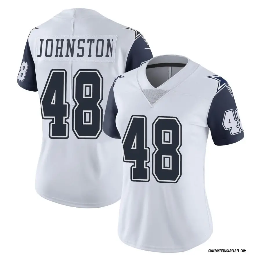 Nike Daryl Johnston Dallas Cowboys Women's Limited White Color Rush Vapor  Untouchable Jersey