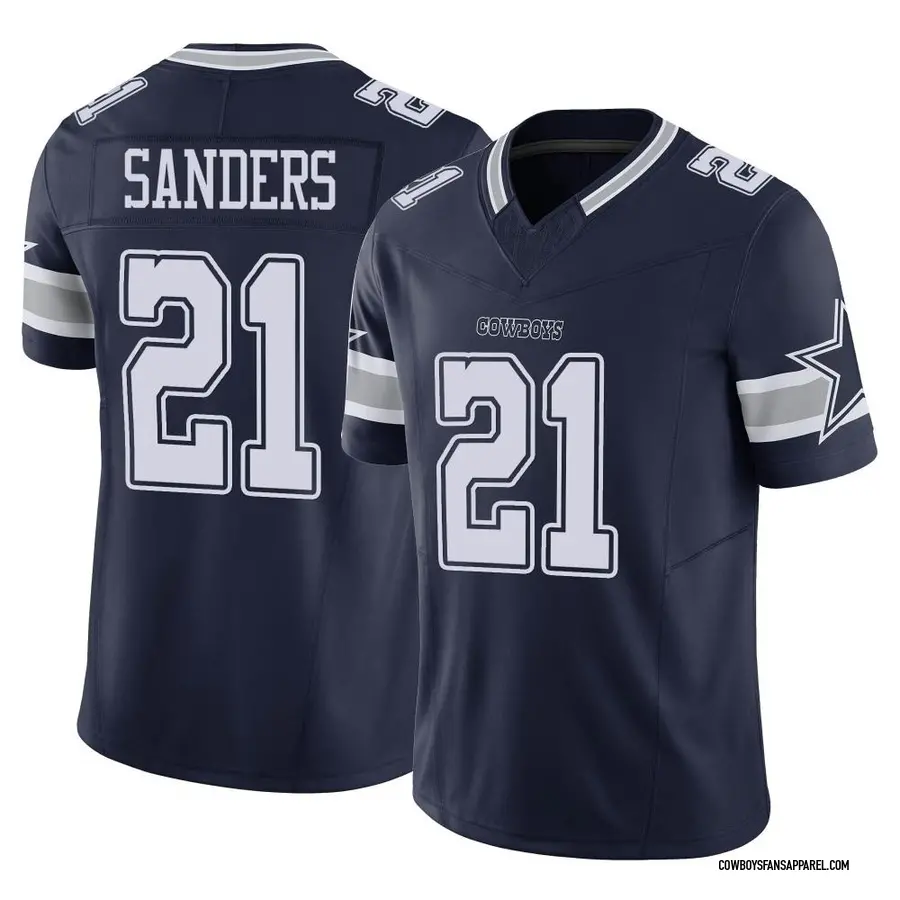 21 Deion Sanders Jersey Dallas Cowboys Navy Blue Limited Vapor Untouchable