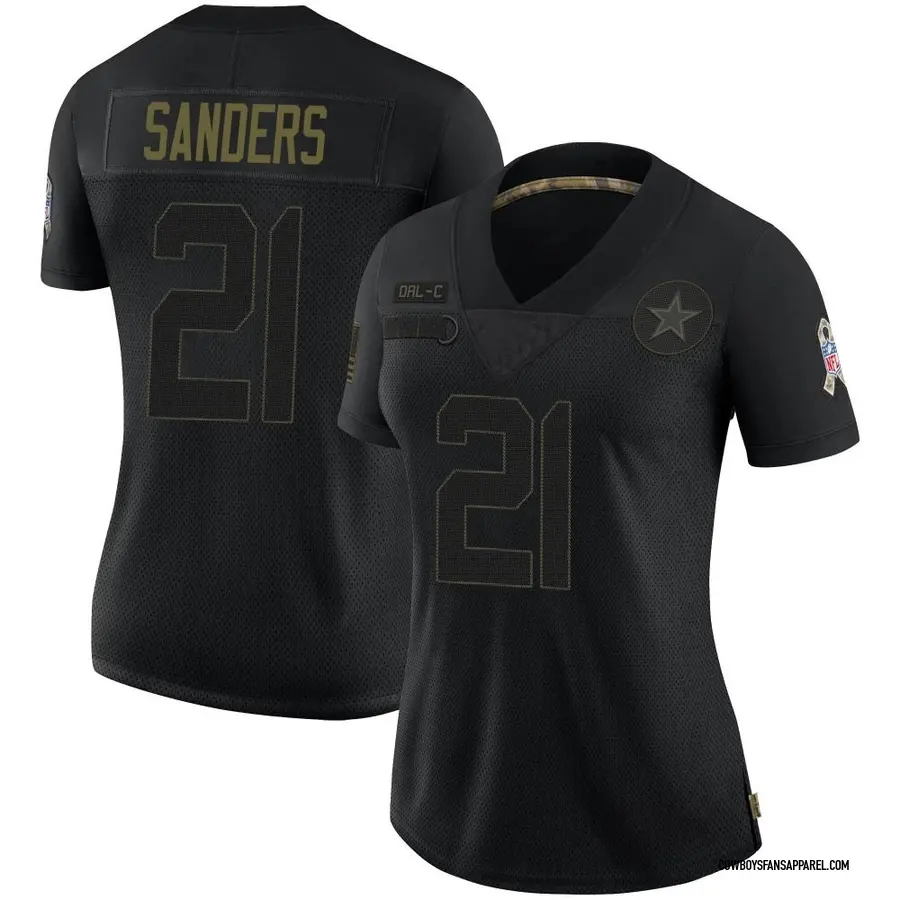 Nike Deion Sanders Dallas Cowboys Women's Game Navy Alternate Jersey