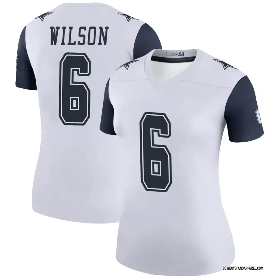 Nike Donovan Wilson Dallas Cowboys Women's Legend White Color Rush Jersey