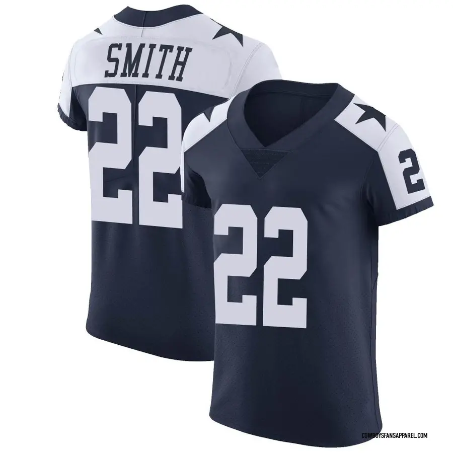 Emmitt Smith Dallas Cowboys Autographed Navy Mitchell & Ness