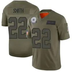 Nike Cowboys 22 Emmitt Smith Navy Alternate Women Vapor Untouchable Limited  Jersey