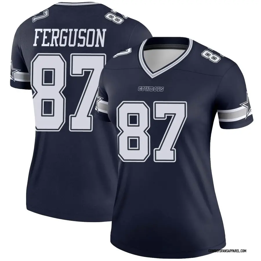 Jake Ferguson Women's Nike Navy Dallas Cowboys Custom Game Jersey Size: Small