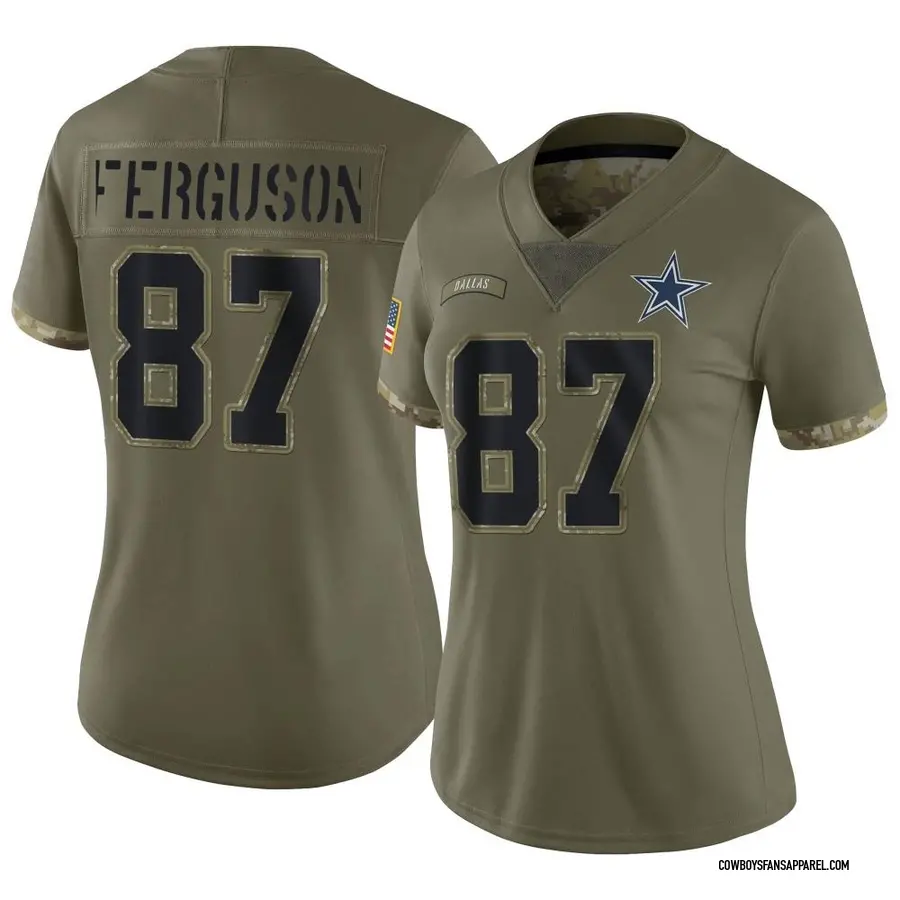 Jake Ferguson Women's Nike Navy Dallas Cowboys Custom Game Jersey Size: Small