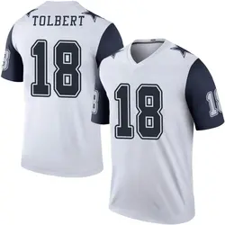 Dallas Cowboys Jalen Tolbert 18 White Vapor Limited Jersey - Bluefink