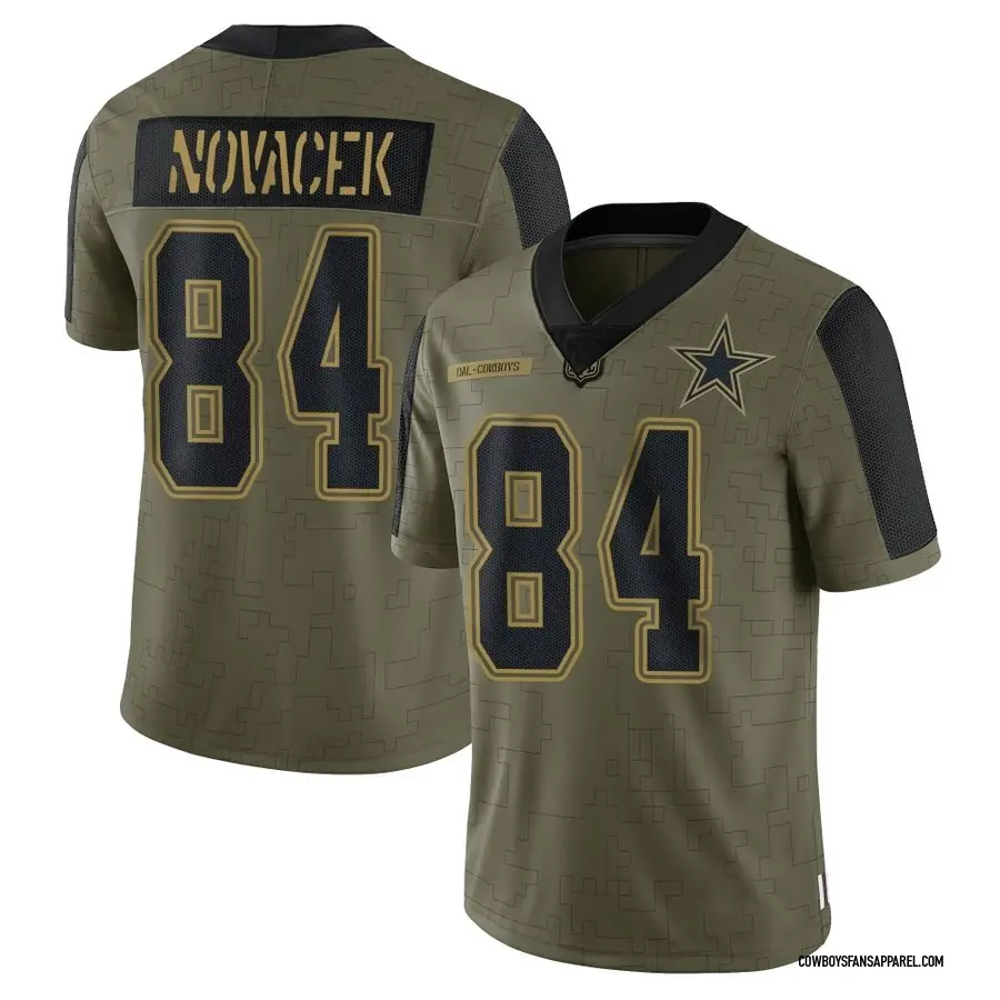 Nike Jay Novacek Dallas Cowboys Limited Olive 2021 Salute To Service Jersey  - Women's