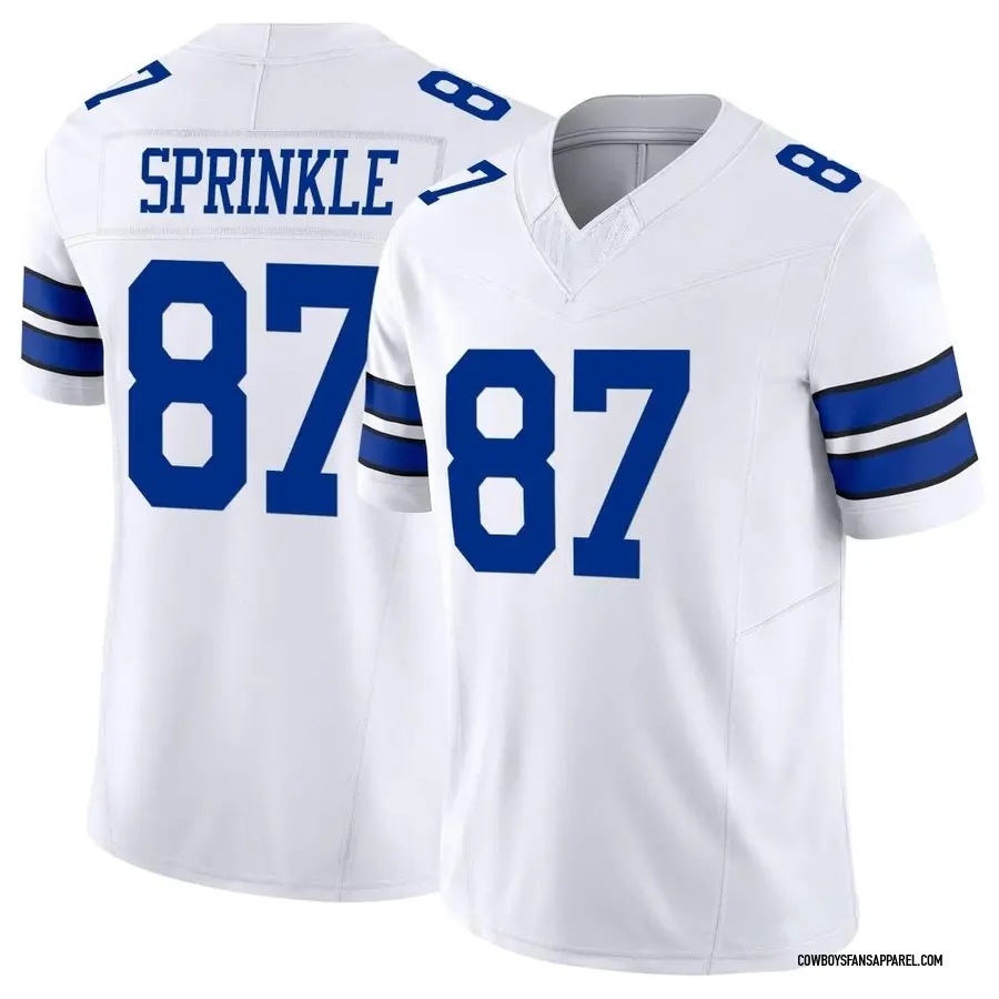 Nike Jeremy Sprinkle Dallas Cowboys Youth Limited White 2nd Alternate Vapor  F.U.S.E. Jersey