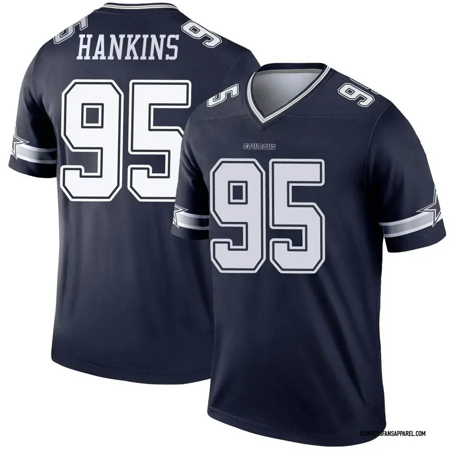 Johnathan Hankins Men's Nike Navy Dallas Cowboys Custom Game Jersey Size: Small