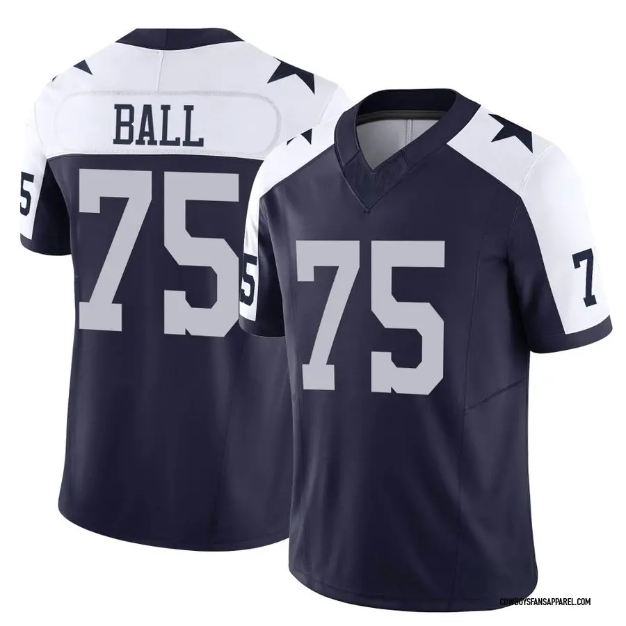 Nike Josh Ball Dallas Cowboys Men's Limited Navy Alternate Vapor F.U.S.E.  Jersey