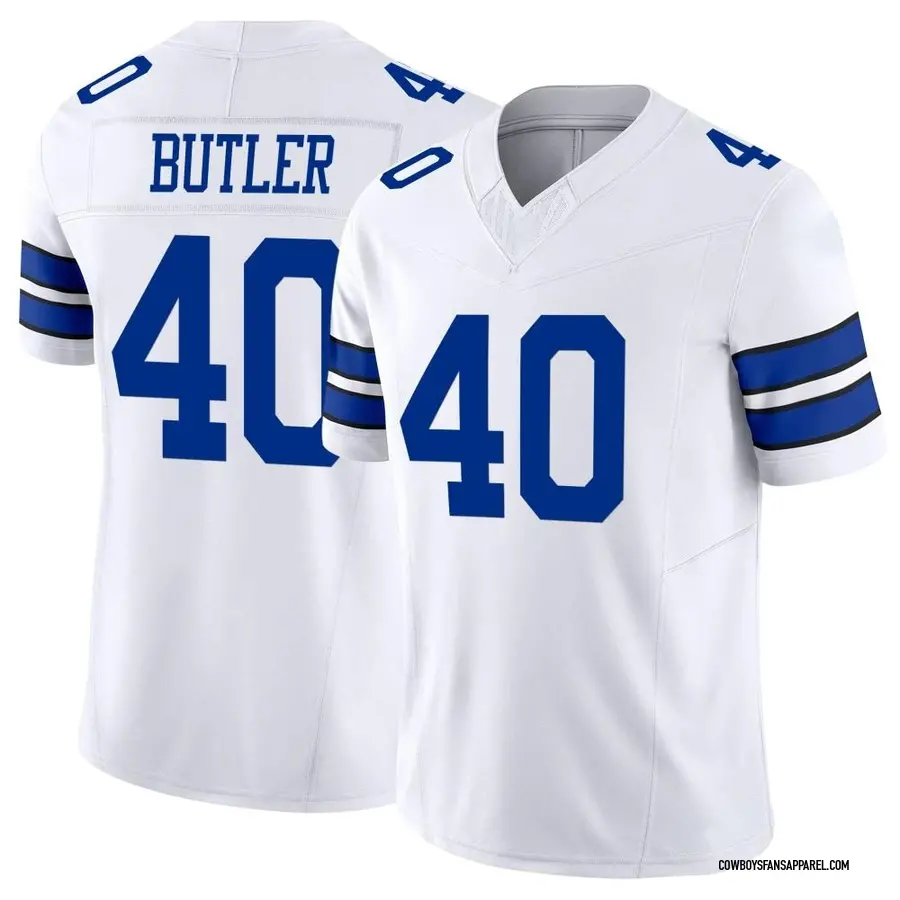 Josh Butler Men's Nike White Dallas Cowboys Custom Game Jersey Size: 3XL