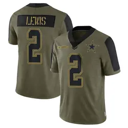 Men's Nike CeeDee Lamb Olive Dallas Cowboys 2021 Salute To Service Limited  Player Jersey