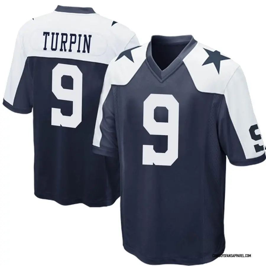 Nike KaVontae Turpin Dallas Cowboys Men's Game Navy Blue Throwback Jersey