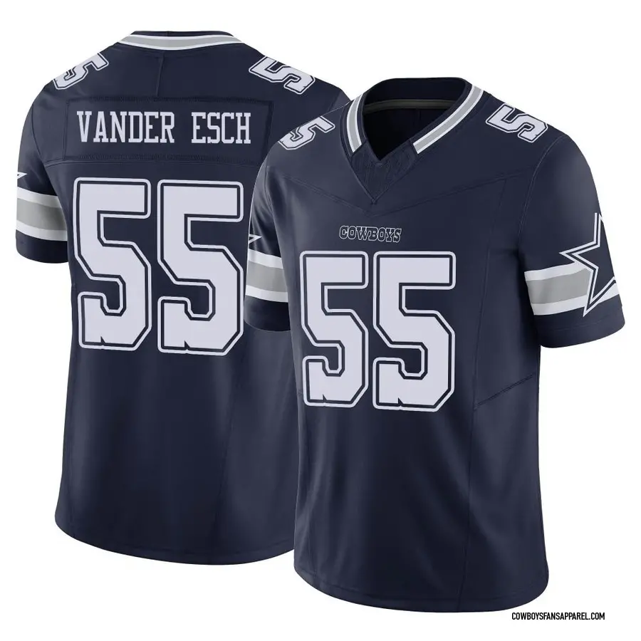 Men's Nike Leighton Vander Esch Navy Dallas Cowboys Vapor Limited Jersey