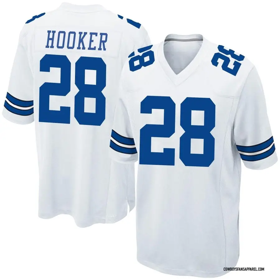 Nike Malik Hooker Dallas Cowboys Youth Game White Jersey