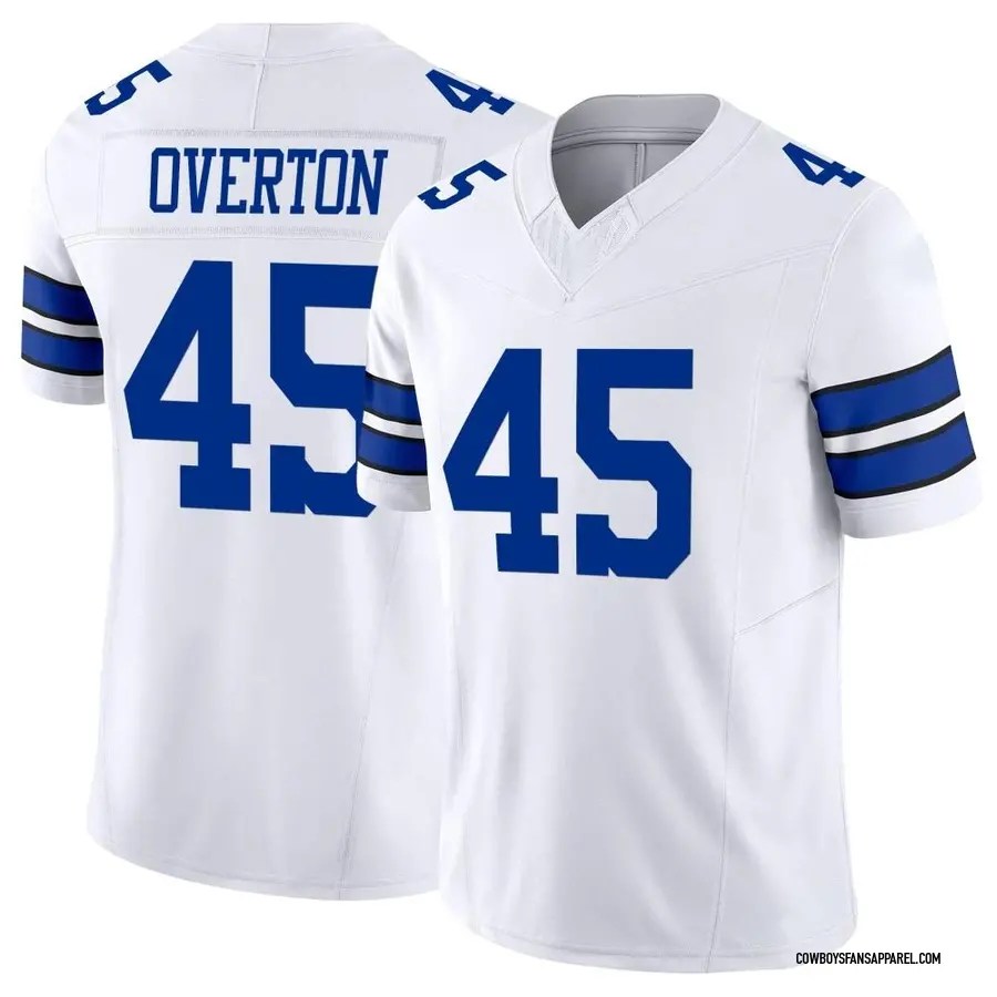 Nike Matt Overton Dallas Cowboys Men's Limited White Vapor F.U.S.E. Jersey