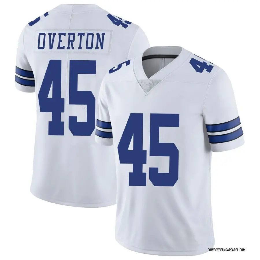 Nike Matt Overton Dallas Cowboys Men's Limited White Color Rush Vapor  Untouchable Jersey