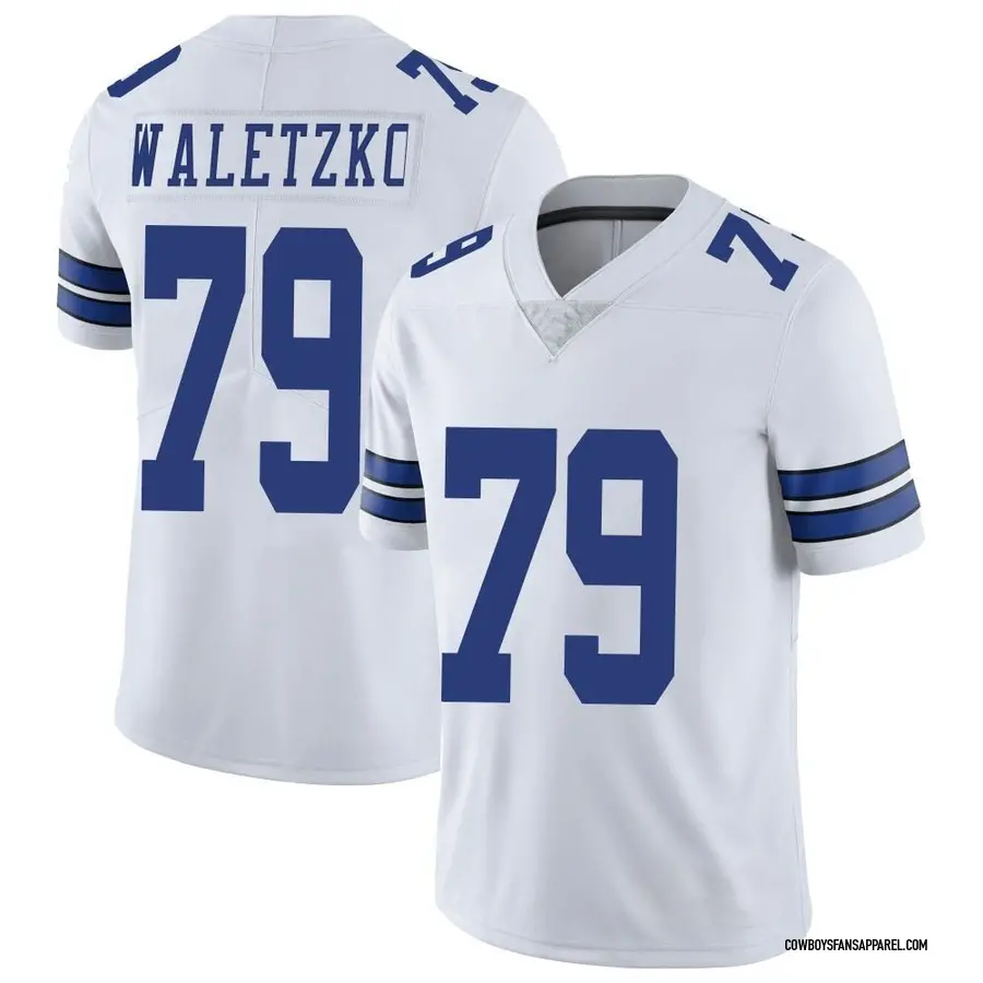 Matt Waletzko 71 Dallas Cowboys White Vapor Limited Jersey - Bluefink