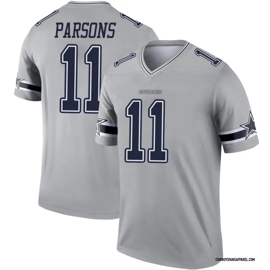 Men's Dallas Cowboys Micah Parsons Nike Gray Inverted Legend Player Jersey