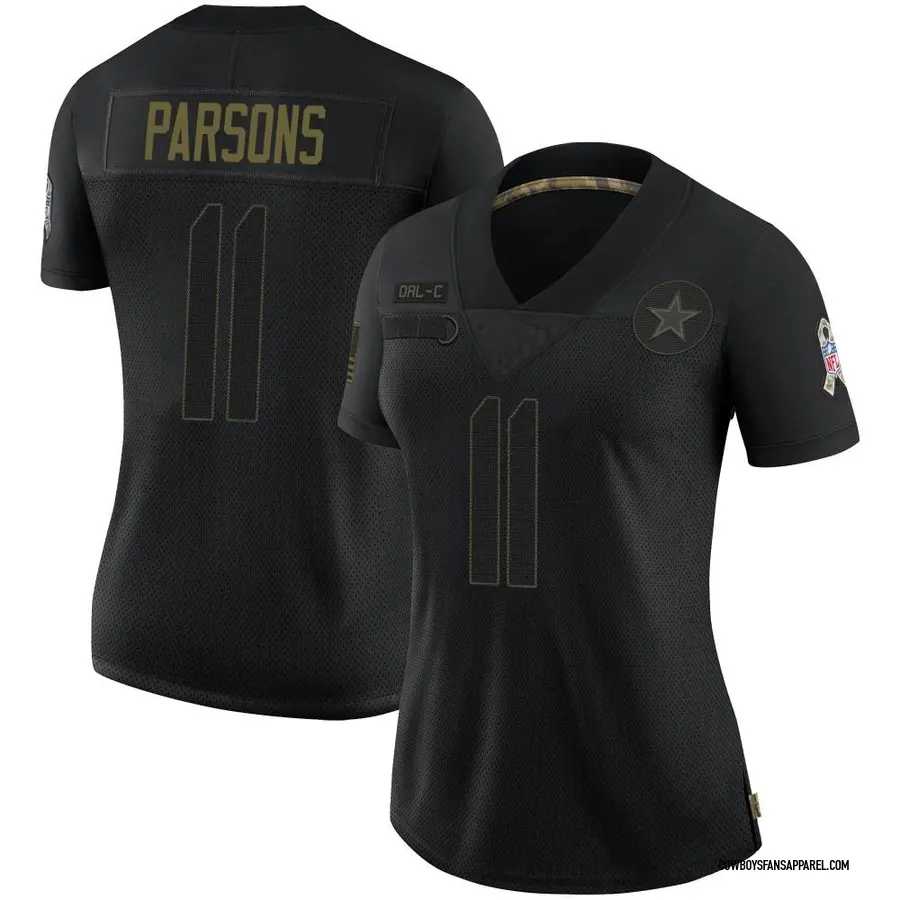 Nike Micah Parsons Dallas Cowboys Women's Limited Black 2020 Salute To  Service Jersey