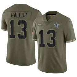 Nike Men's Dallas Cowboys Michael Gallup #13 Navy Game Jersey